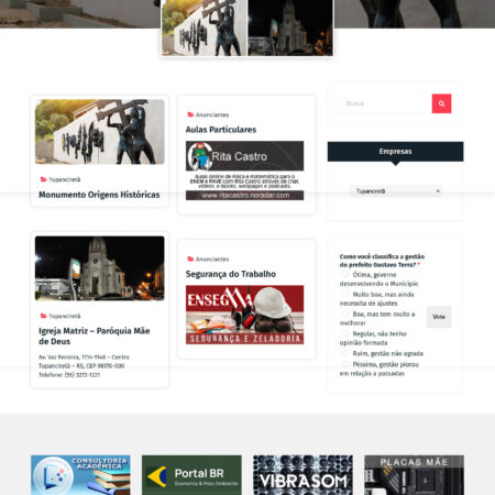 Banner anual no site www.tupancireta.com.br